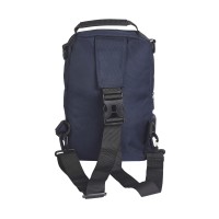Grained Polyester Multi-Wear Bag/Backpack/Sling Bag with Two Large Zip Pockets & Additional Front Zip Pocket
